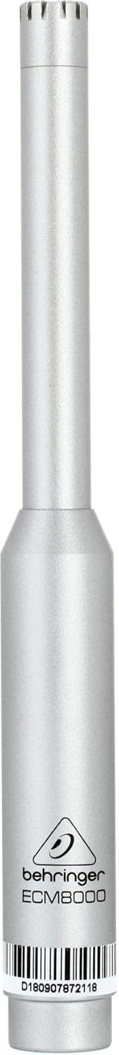 Behringer ECM8000 Ultra-Linear Omni-Directional Measurement Condenser Microphone, 20-20000Hz Frequency Response, 200 Ohms Impedance