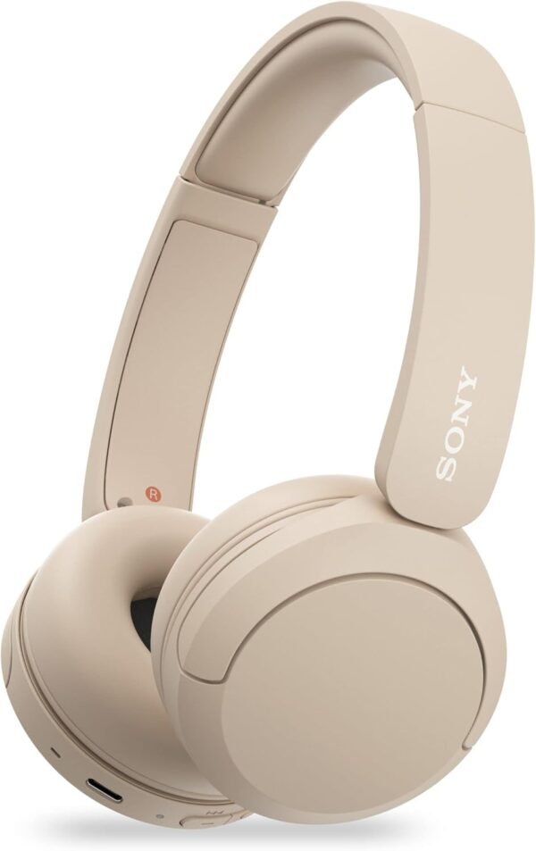 61C66qTqnwL._AC_SL1500_ Sony WH-CH520 Best Wireless Bluetooth On-Ear Headphones with Microphone for Calls and Voice Control, Up to 50 Hours Battery Life with Quick Charge Function, Includes USB-C Charging Cable - Beige