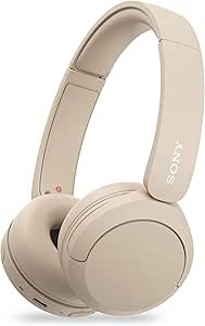 61C66qTqnwL.__AC_SX300_SY300_QL70_ML2_ Sony WH-CH520 Best Wireless Bluetooth On-Ear Headphones with Microphone for Calls and Voice Control, Up to 50 Hours Battery Life with Quick Charge Function, Includes USB-C Charging Cable - Beige