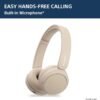 61H082ADYXL._AC_SL1500_ Sony WH-CH520 Best Wireless Bluetooth On-Ear Headphones with Microphone for Calls and Voice Control, Up to 50 Hours Battery Life with Quick Charge Function, Includes USB-C Charging Cable - Beige