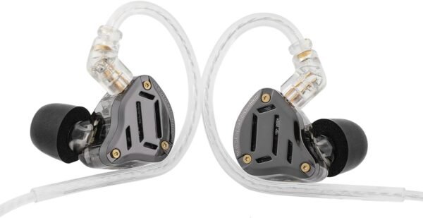 61i3besUaUL._AC_SL1500_ Linsoul KZ ZS10 PRO 2 In Ear Monitor IEM, 1DD+4BA Hybrid Wired Earbuds, with 4-Level Tuning Switch, 3-Way Crossover Gaming Earbuds, Silver-plated IEM Cable for Musician Audiophile (Black, Without Mic)