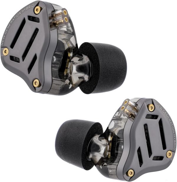 61mHWCXyGaL._AC_SL1500_ Linsoul KZ ZS10 PRO 2 In Ear Monitor IEM, 1DD+4BA Hybrid Wired Earbuds, with 4-Level Tuning Switch, 3-Way Crossover Gaming Earbuds, Silver-plated IEM Cable for Musician Audiophile (Black, Without Mic)