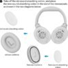 TOZO HT2 Hybrid Active Noise Cancelling Headphones, Wireless Over Ear Bluetooth Headphones Khaki+HT2 Replacement Ear Pads White