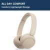 61uKxbE4JiL._AC_SL1500_ Sony WH-CH520 Best Wireless Bluetooth On-Ear Headphones with Microphone for Calls and Voice Control, Up to 50 Hours Battery Life with Quick Charge Function, Includes USB-C Charging Cable - Beige