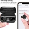 713ZqXoR74S._AC_SL1500_ TOZO T12 Pro Wireless Earbuds Bluetooth Headphones with Qualcomm QCC3040 4 Mics CVC 8.0 Call Noise Cancelling and aptX Stereo Headset 2500mAh Wireless Charging Case IPX8 Waterproof Earphones Black