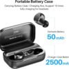 71nMqfBTexL._AC_SL1500_ TOZO T12 Pro Wireless Earbuds Bluetooth Headphones with Qualcomm QCC3040 4 Mics CVC 8.0 Call Noise Cancelling and aptX Stereo Headset 2500mAh Wireless Charging Case IPX8 Waterproof Earphones Black